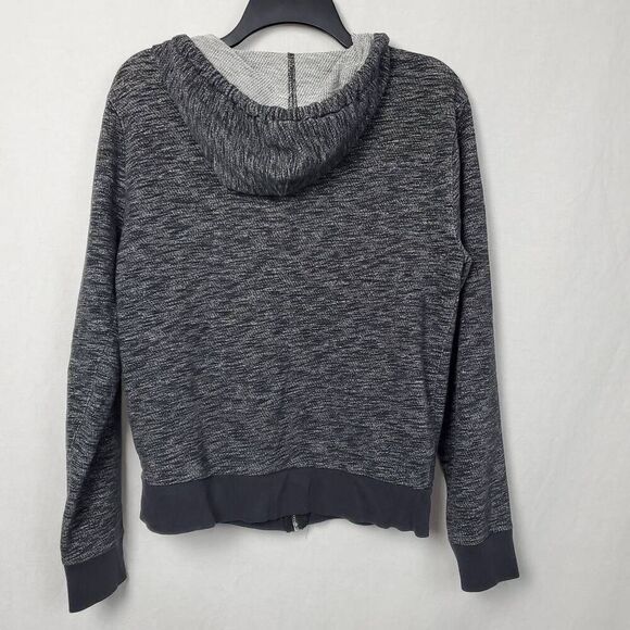 Express Small Full Zip Gray Hoodie Sweatshirt - Picture 3 of 7